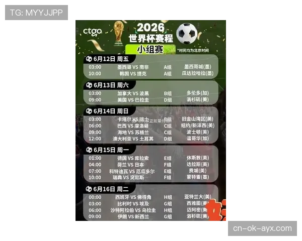 捷克队2026世界杯赛程前瞻：出线形势与小组赛对手分析